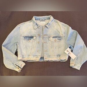 Good American Light Blue Jean Jacket